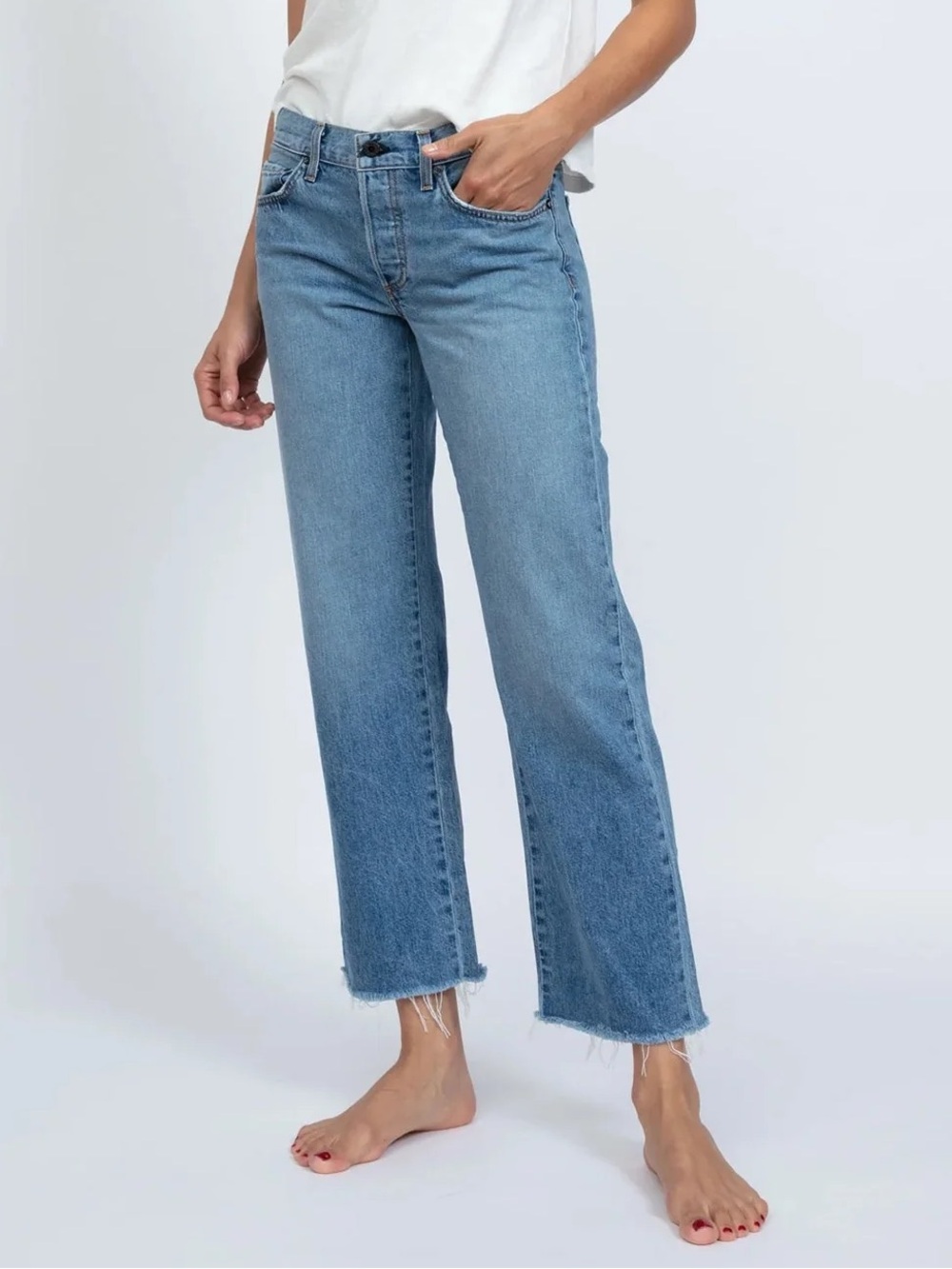 ASKK NY Low Rise Straight Jean, Size 26